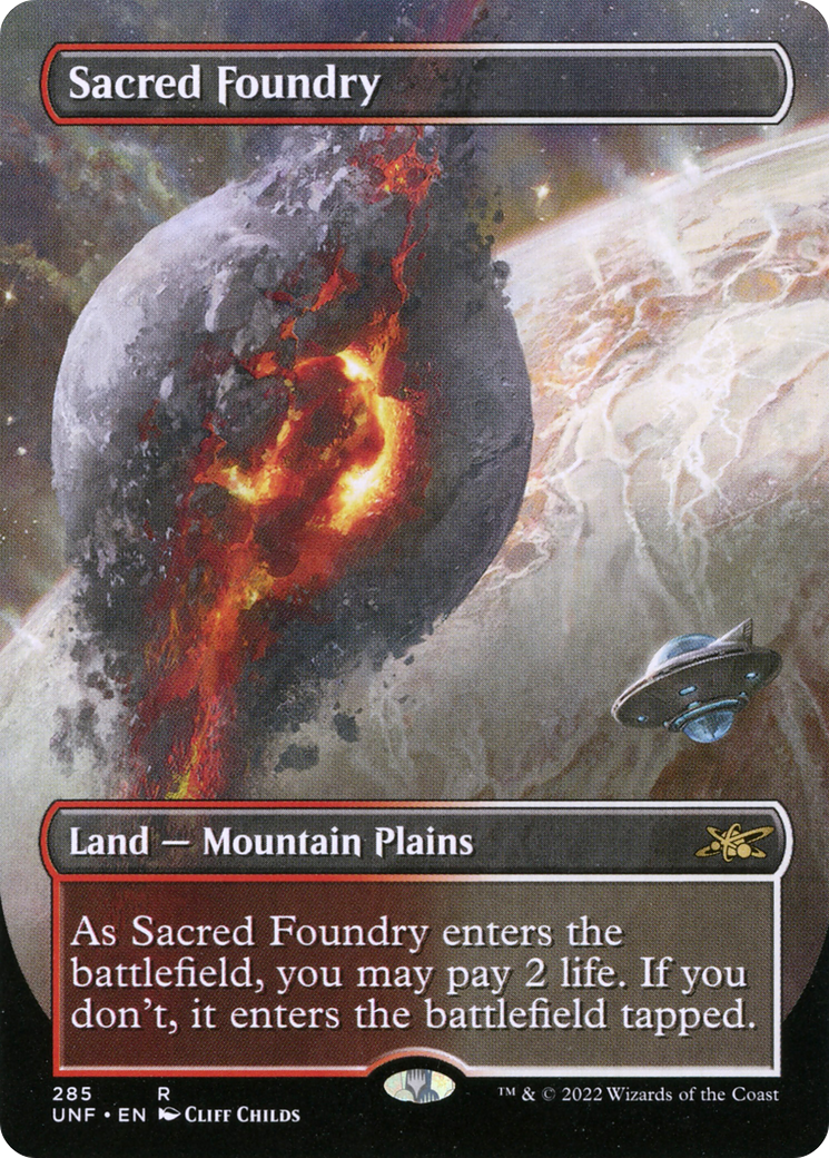 Sacred Foundry (Borderless) (UNF-285) - Unfinity (Borderless)