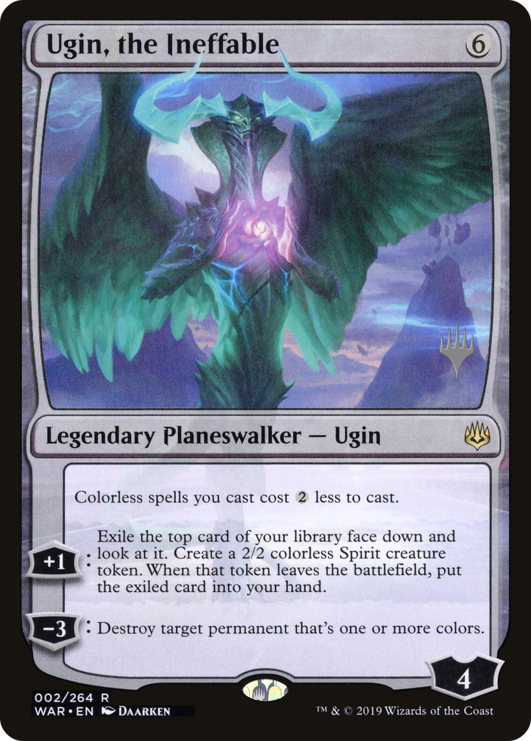 Ugin, the Ineffable (PPELD-02P) - War of the Spark Promos