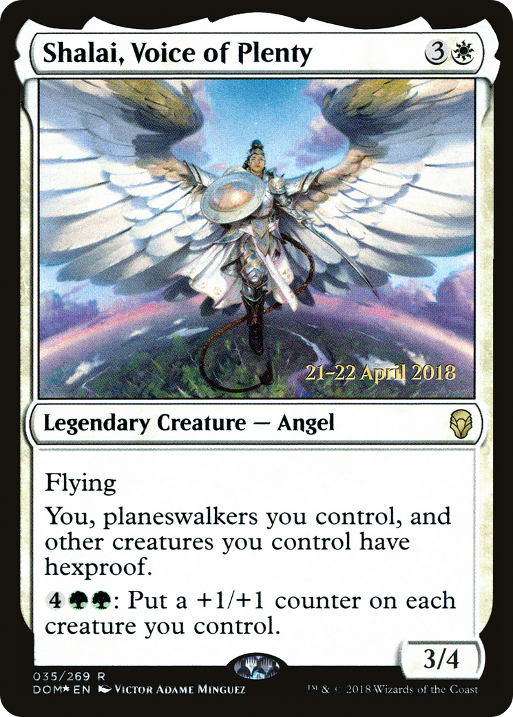 Shalai, Voice of Plenty (PRE-035) - Dominaria Promos Foil