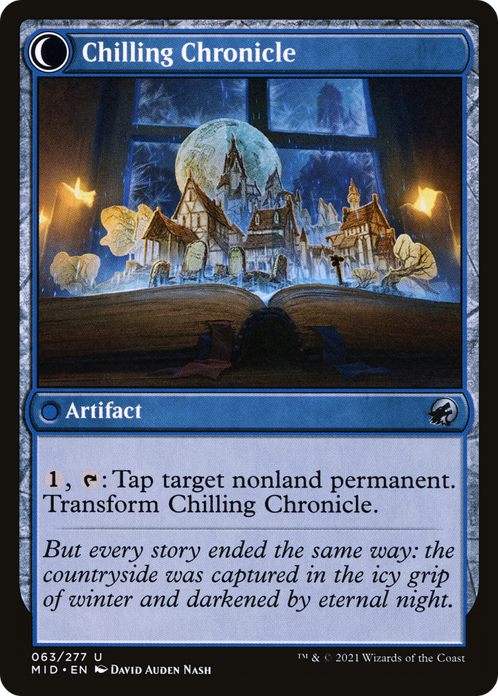 Mysterious Tome (MID-063) - Innistrad: Midnight Hunt: (Double Faced Transform) Foil