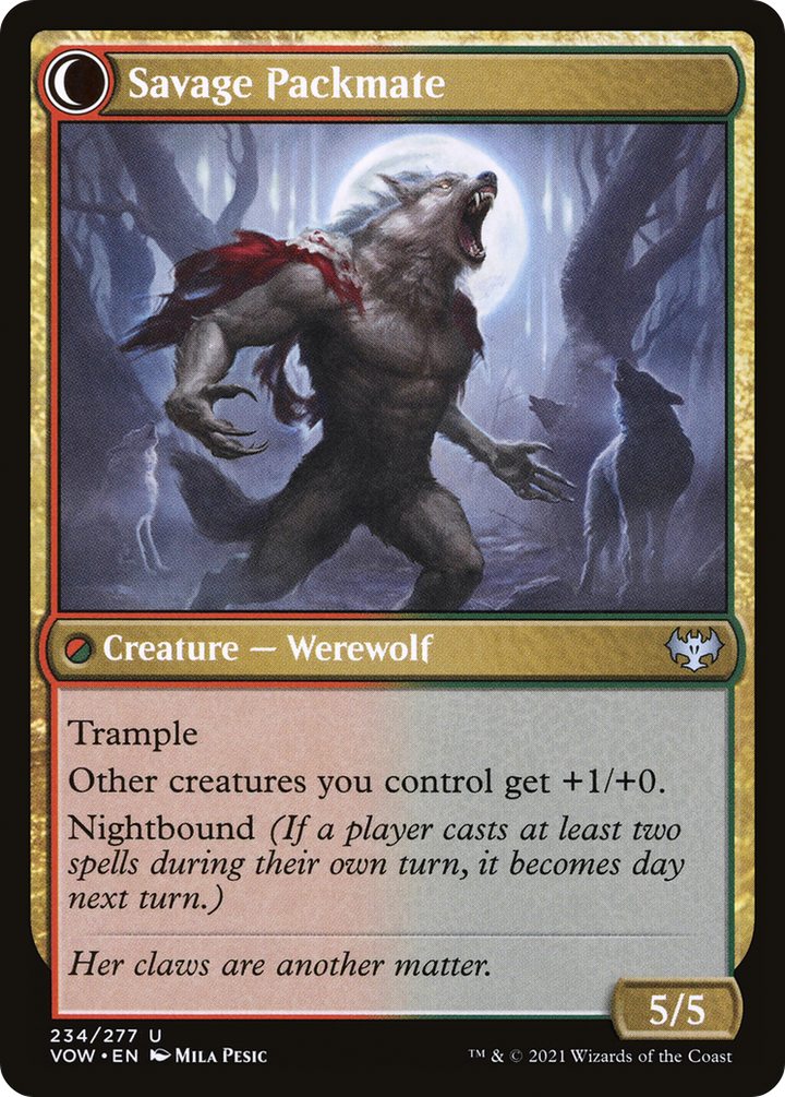 Child of the Pack (VOW-234) - Innistrad: Crimson Vow: (Double Faced Transform) Foil