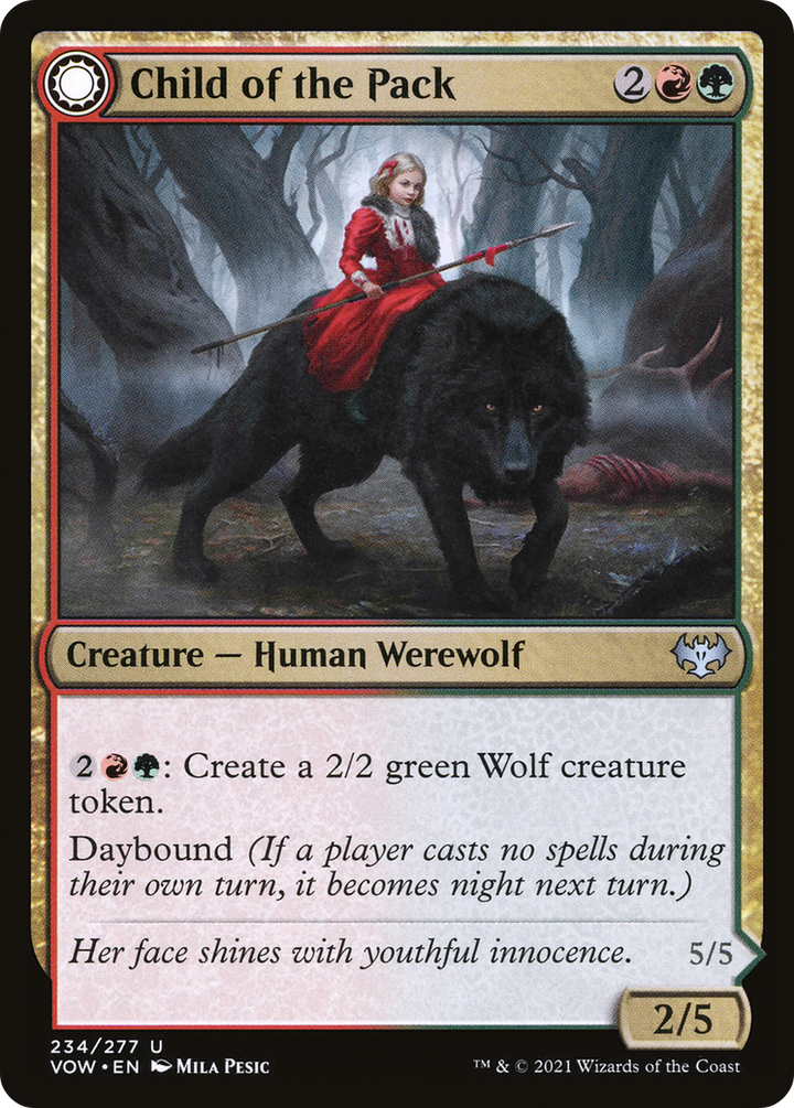 Child of the Pack (VOW-234) - Innistrad: Crimson Vow: (Double Faced Transform)