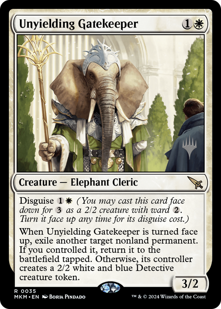Unyielding Gatekeeper (PPMKM-35P) - Murders at Karlov Manor Promos