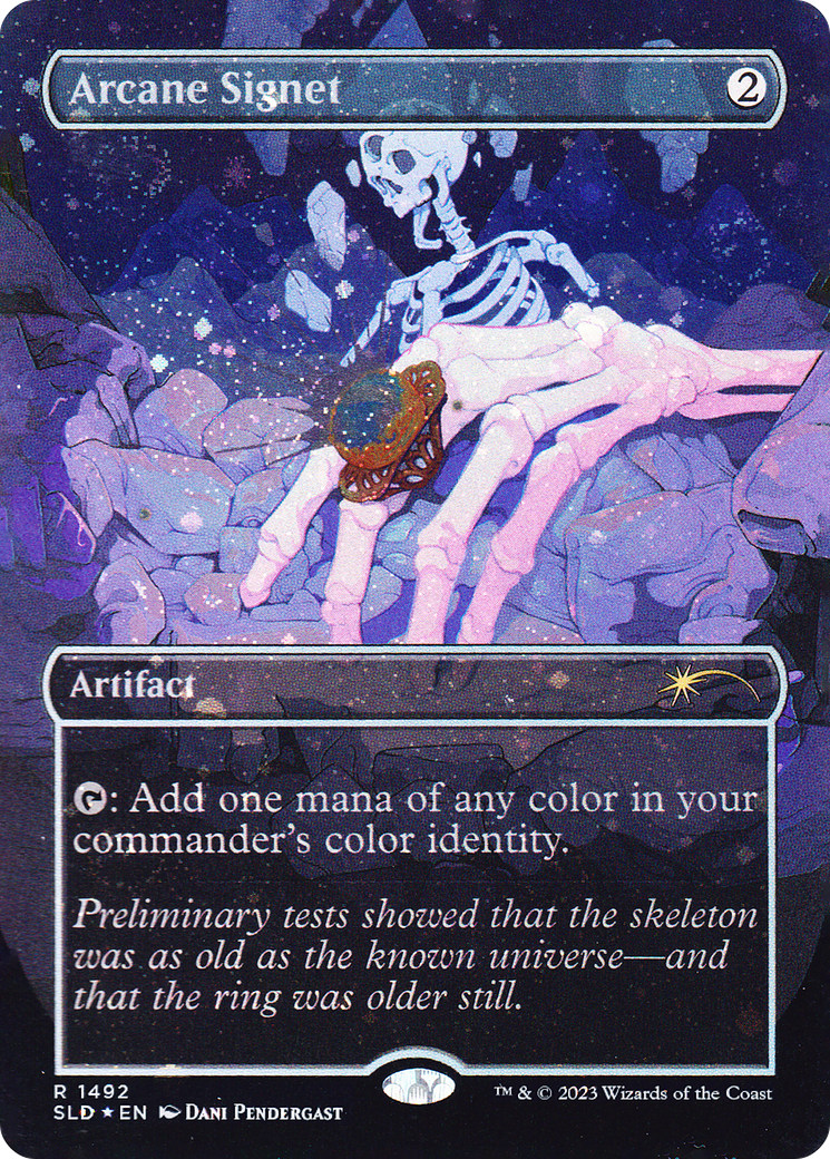 Arcane Signet (1492) (Galaxy Foil) (SLD-1492★) - Secret Lair Drop (Borderless) Foil