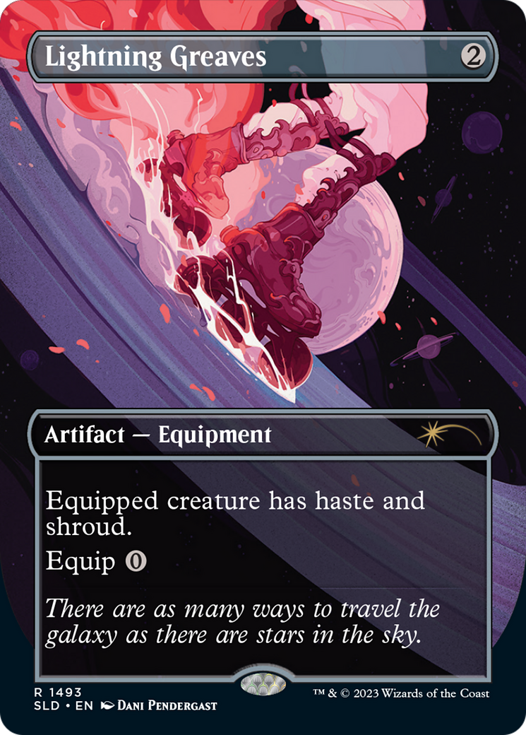 Lightning Greaves (1493) (SLD-1493) - Secret Lair Drop (Borderless)