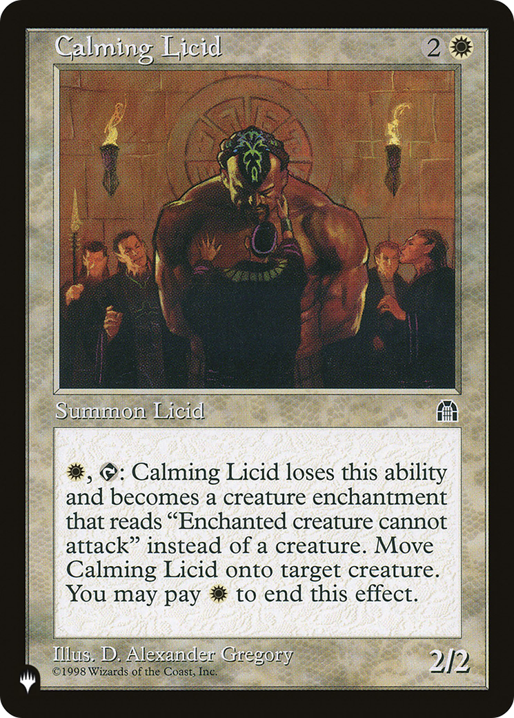 Calming Licid (LIST-) - The List