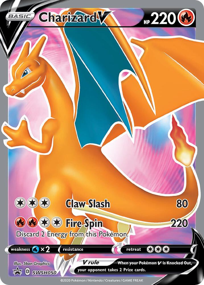 Charizard V SWSH050 SWSHP PSA Mint 9