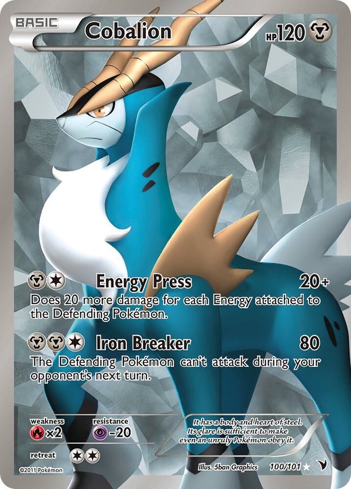 Cobalion Noble Victories 100/101 CGC - 7.5