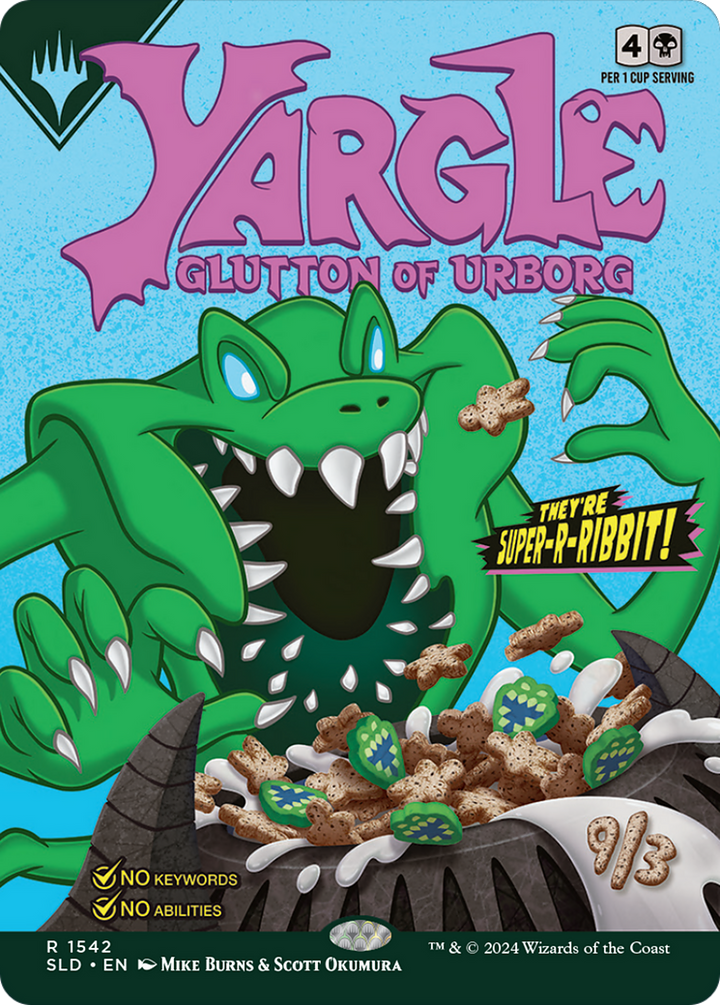 Yargle, Glutton of Urborg (SLD-1542) - Secret Lair Drop (Borderless) Foil