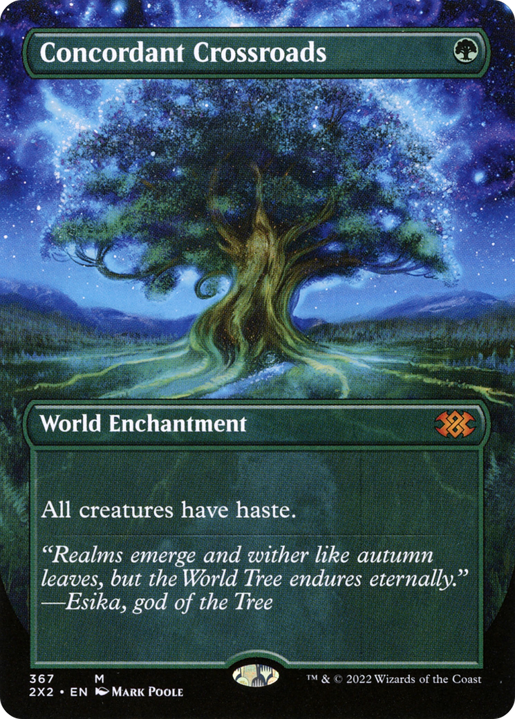Concordant Crossroads (Borderless) (2X2-367) - Double Masters 2022 (Borderless) Foil