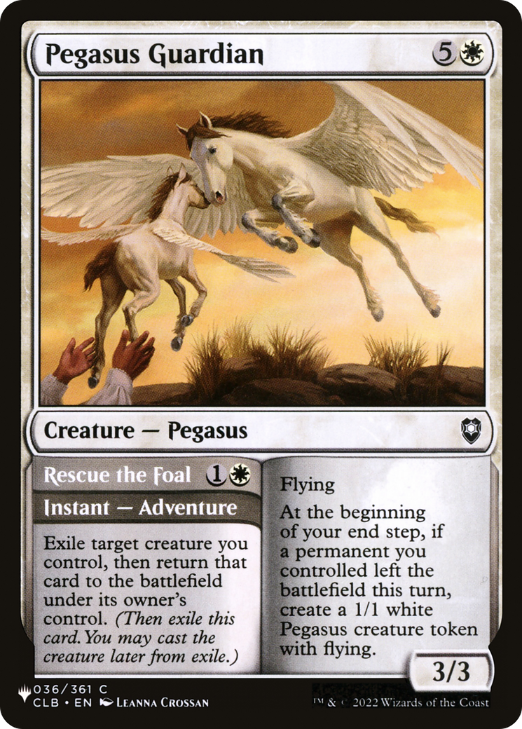 Pegasus Guardian // Rescue the Foal (LIST-036/361) - The List