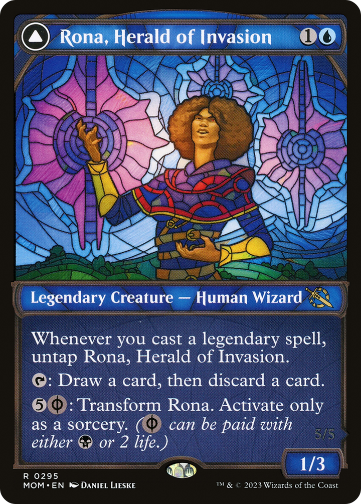 Rona, Herald of Invasion (Showcase) (MOM-295) - March of the Machine: (Showcase)