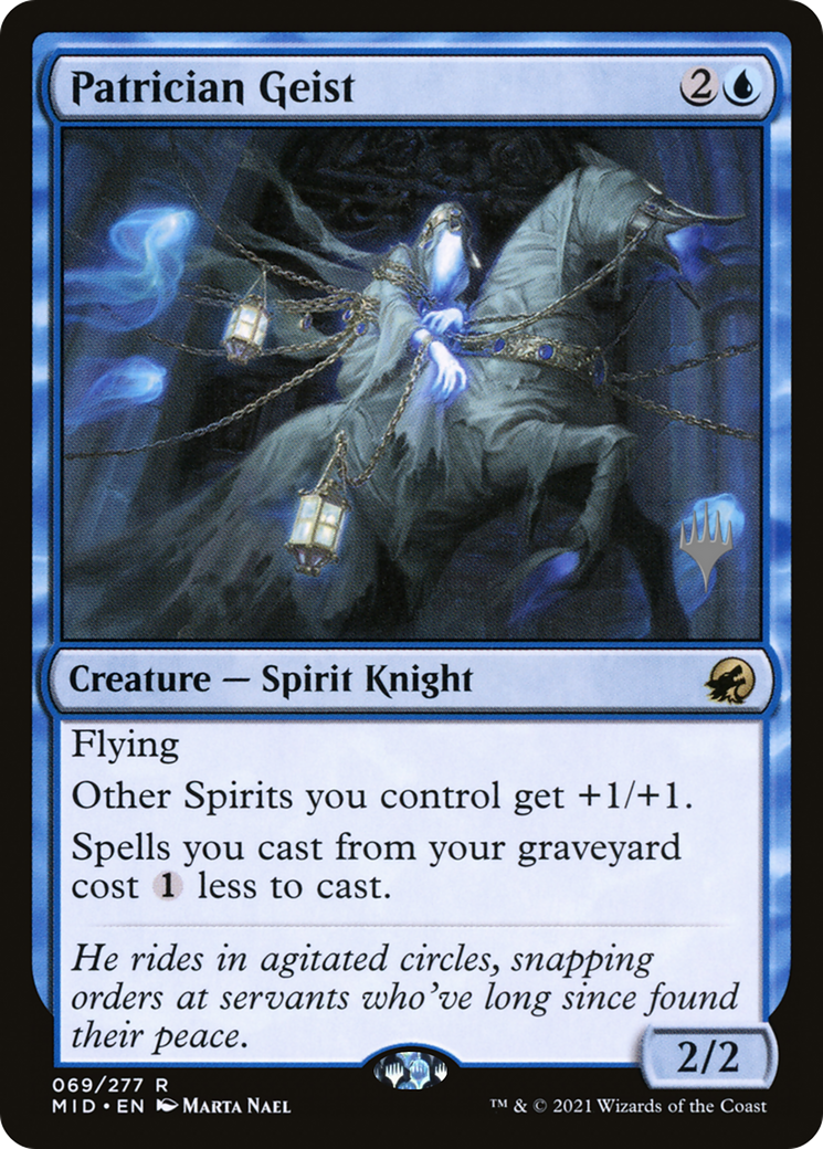 Patrician Geist (PPMID-069) - Innistrad: Midnight Hunt Promos Foil