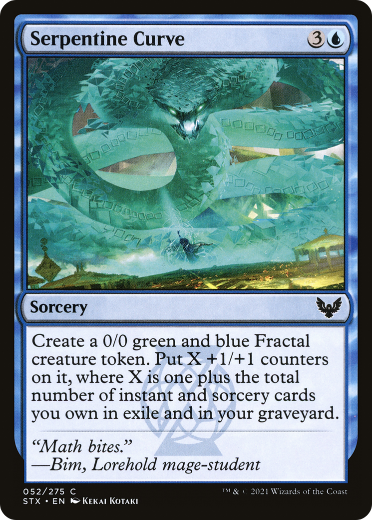 Serpentine Curve (STX-052) - Strixhaven: School of Mages