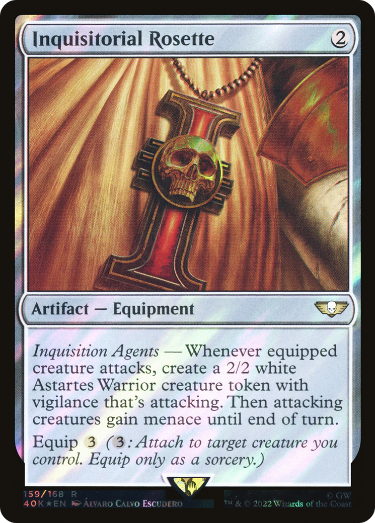 Inquisitorial Rosette (Surge Foil) (40K-159★) - Warhammer 40,000 Commander Foil