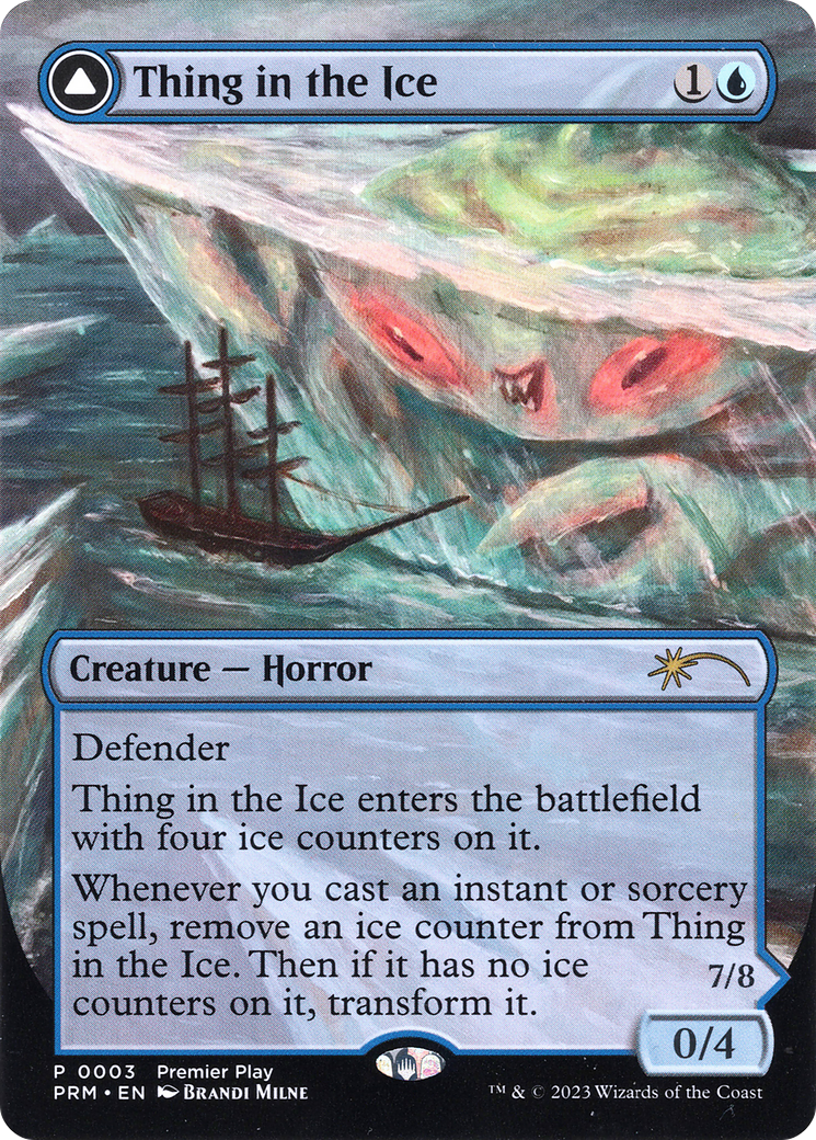Thing in the Ice (PTP-003) - Regional Championship Qualifiers 2023: (convertdfc) (Borderless) Foil