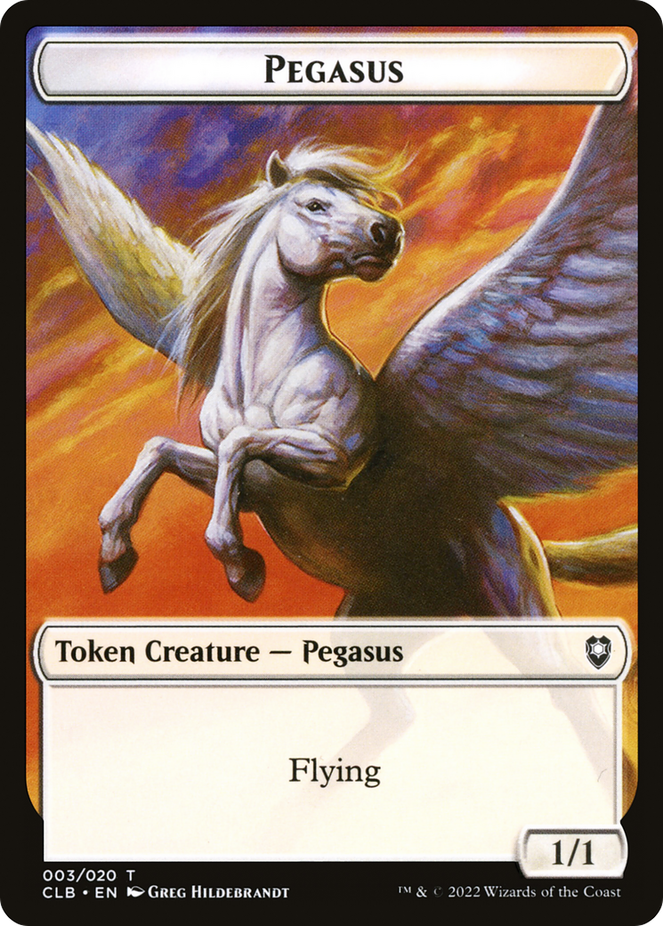 Pegasus Token (CLB-003) - Battle for Baldur's Gate Tokens Foil