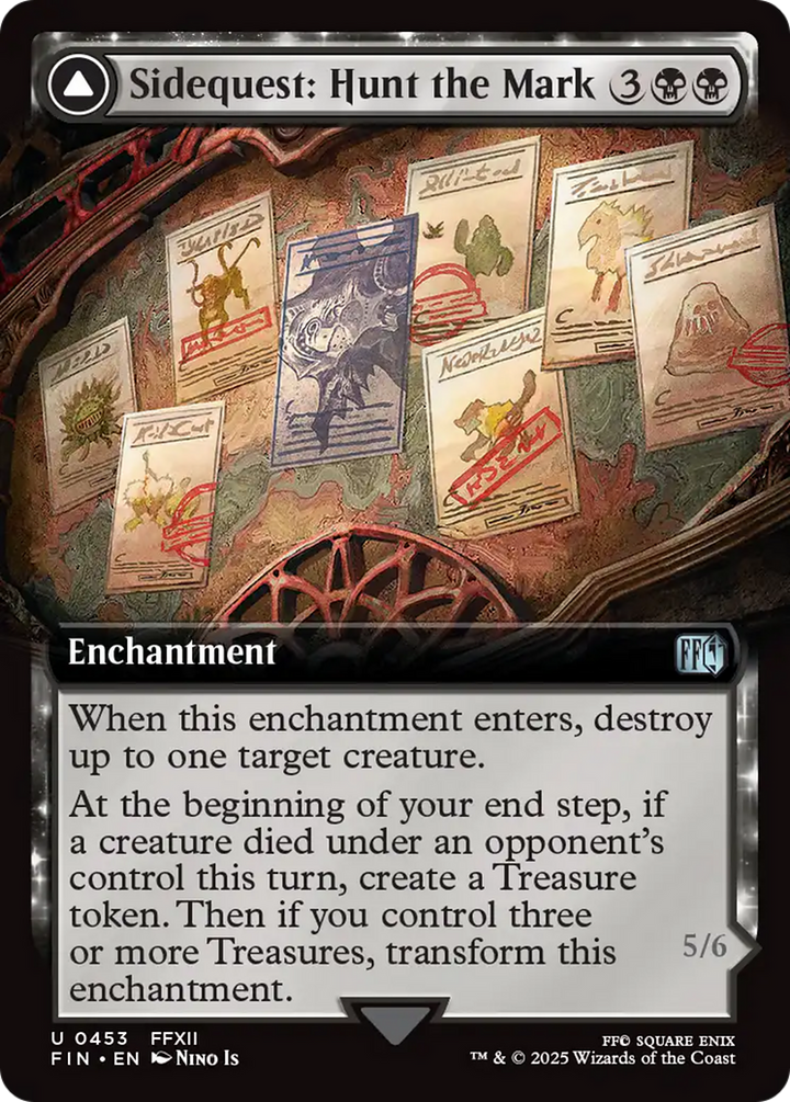 Sidequest: Hunt the Mark // Yiazmat, Ultimate Mark (FIN-453) - FINAL FANTASY: (enchantment, Extended Art)