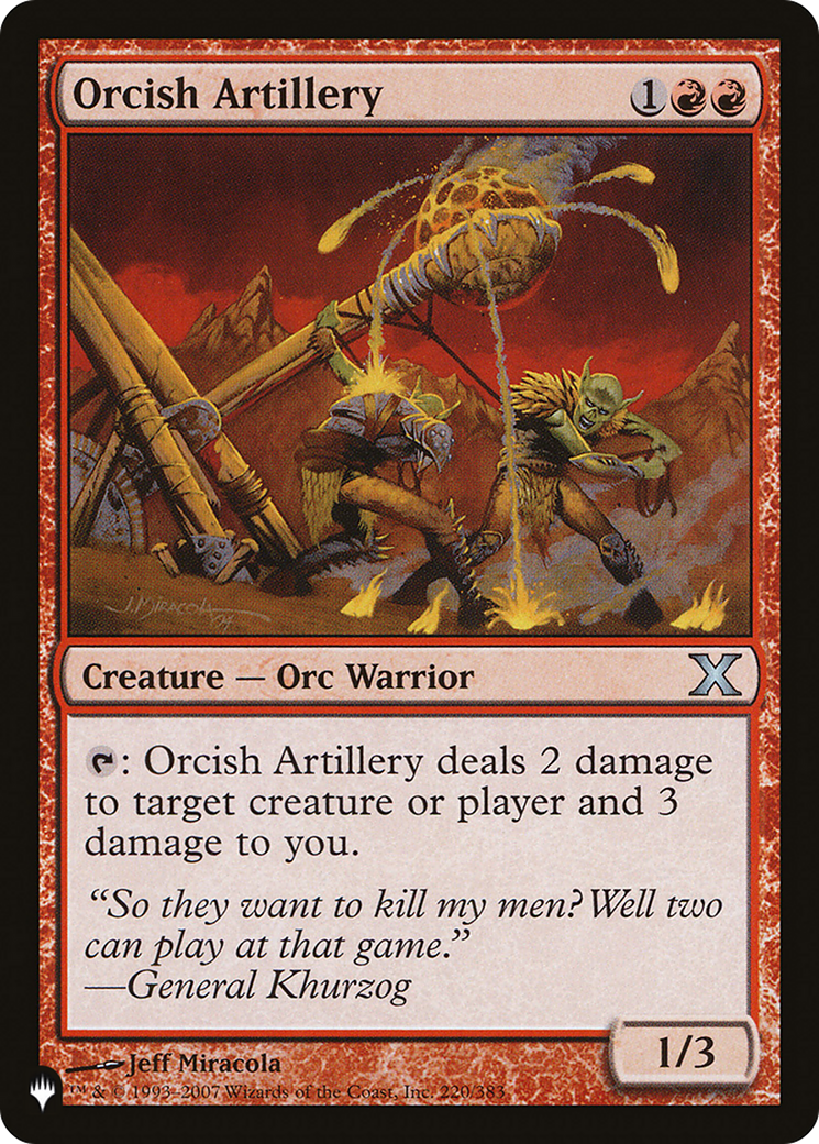Orcish Artillery (LIST-220/383) - The List