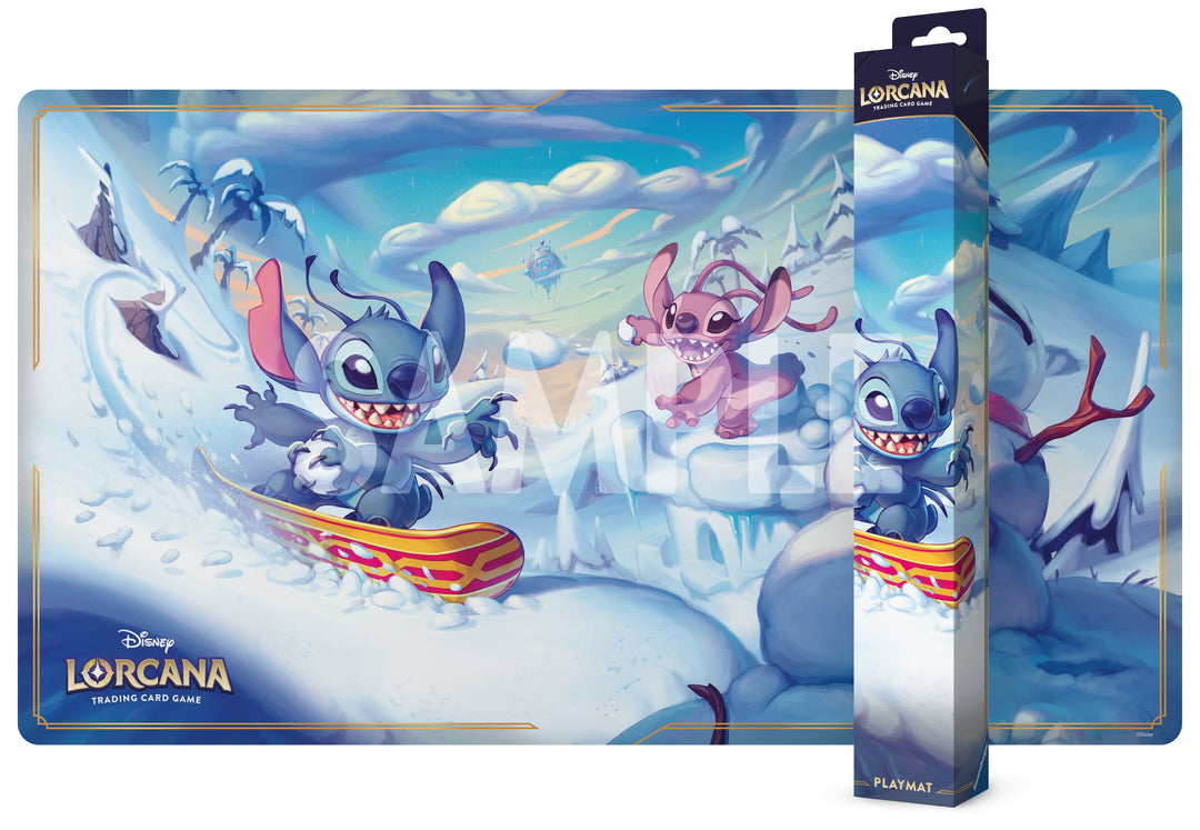 Disney Lorcana - Hyperia City Snowboarding Stitch Playmat