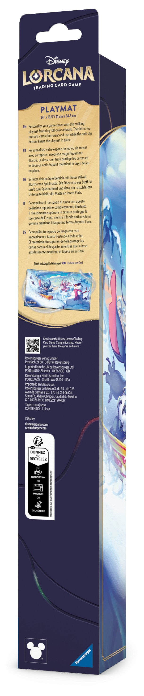 Disney Lorcana - Hyperia City Snowboarding Stitch Playmat
