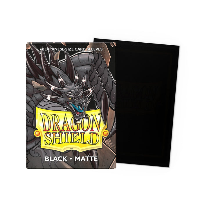 Dragon Shield Sleeves: Standard Matte - Black 100CT — official publisher extra