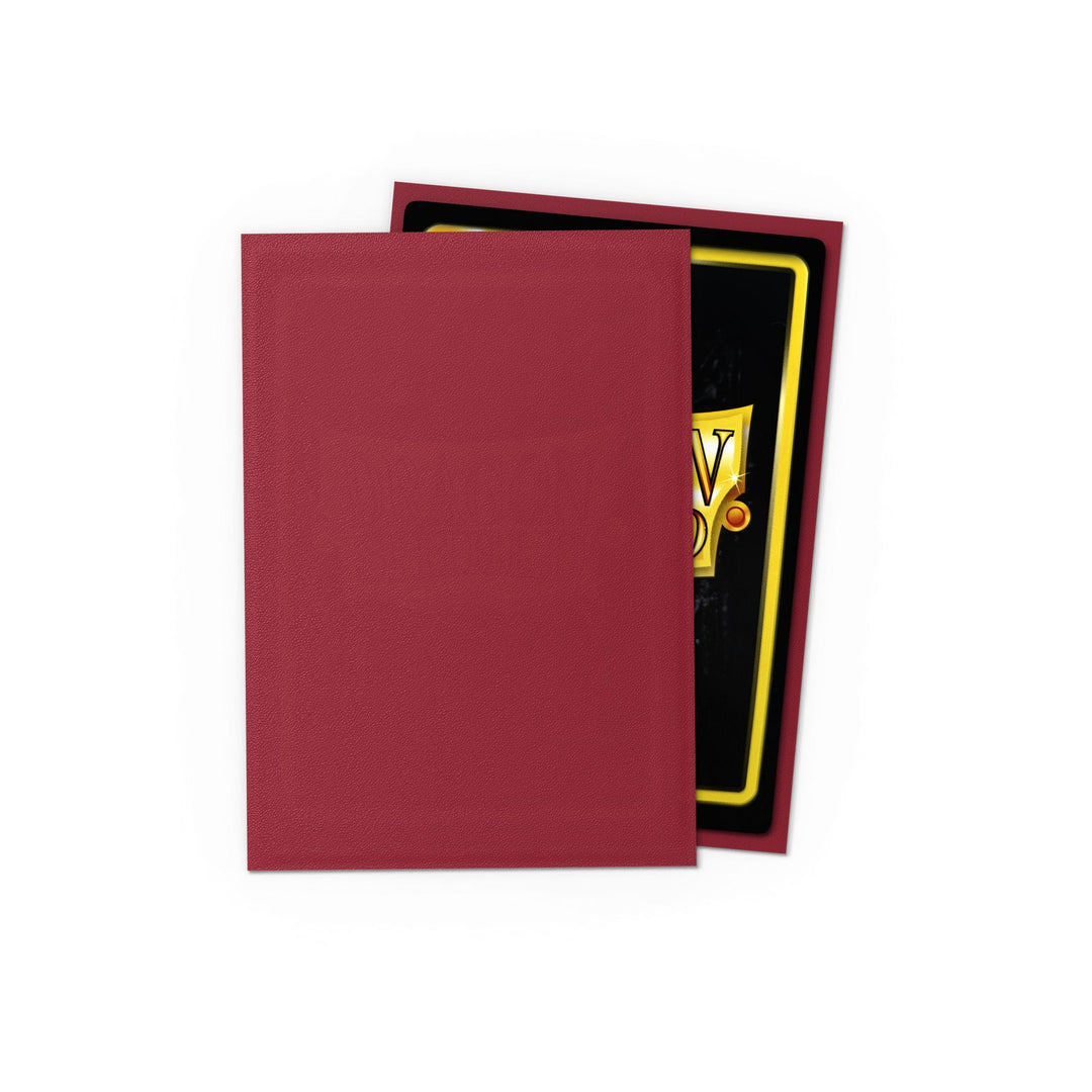 Dragon Shield Sleeves: Japanese Matte - Blood Red 60CT — official manufacturer extra