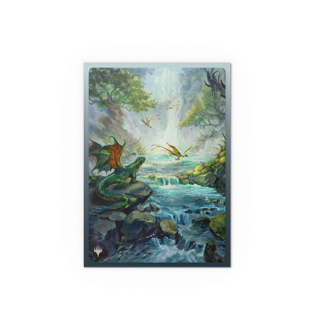 Dragon Shield Sleeves: Landfall Series: Misty Rainforest Matte Dual — official manufacturer extra