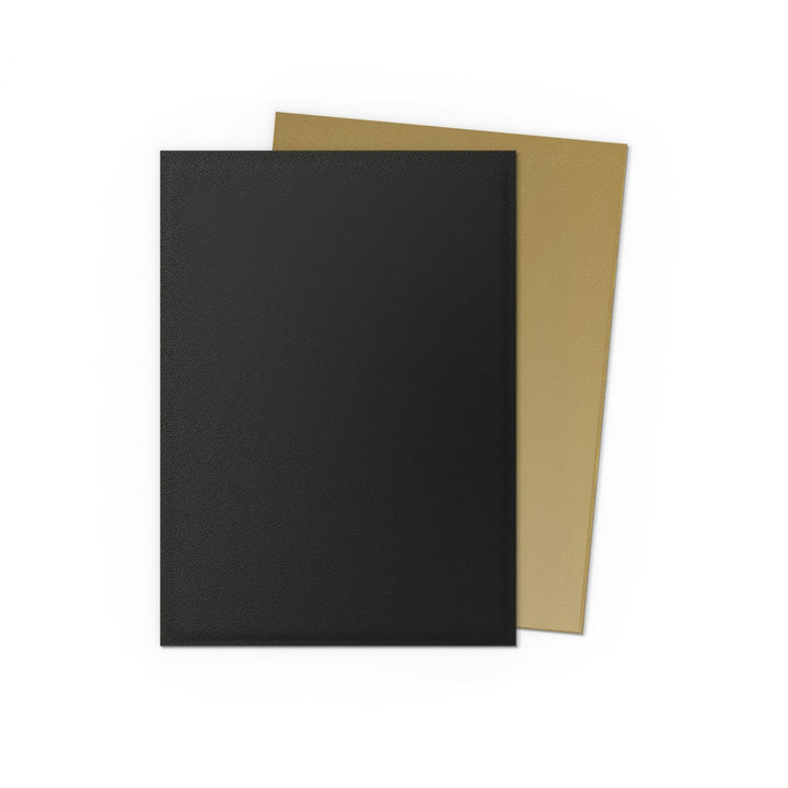 Dragon Shield Sleeves: Black & Gold - Matte Dual Sleeves — official publisher extra