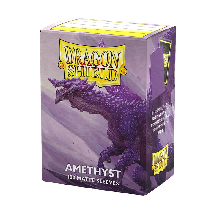 Dragon Shield Sleeves: Standard Matte - Amethyst 100CT — official publisher extra