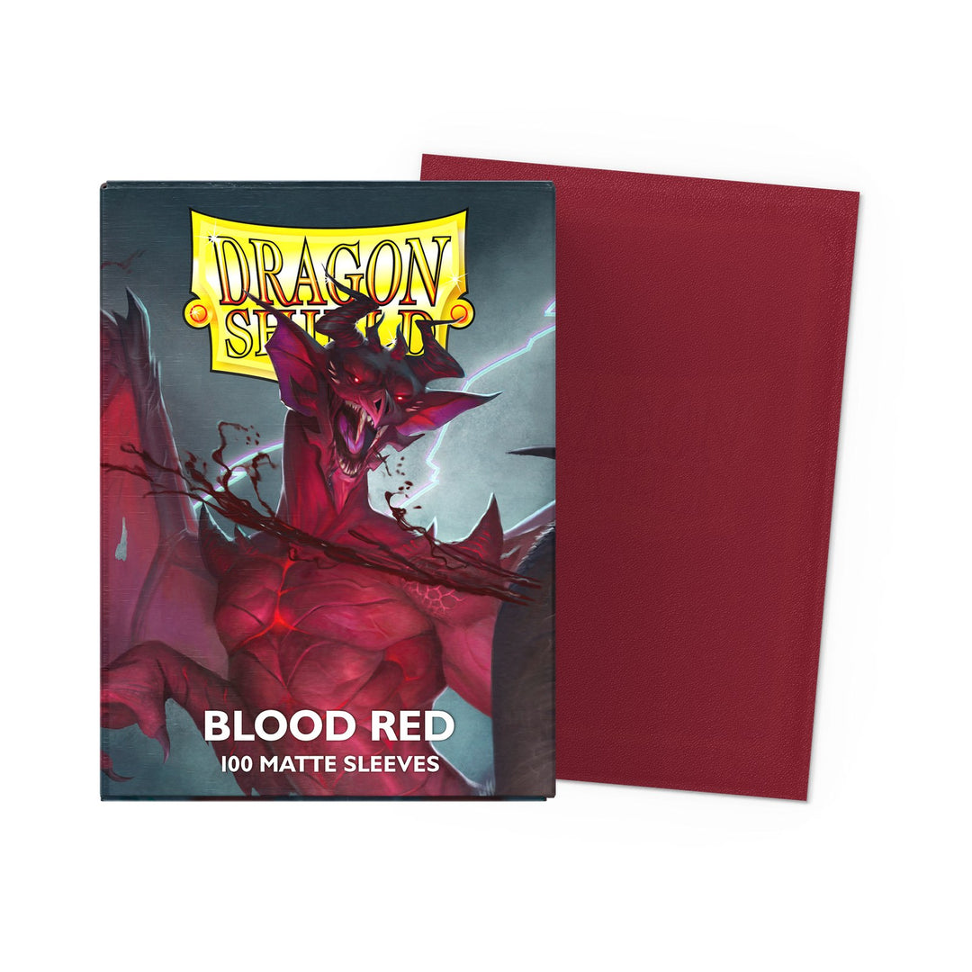 Dragon Shield Sleeves: Standard Matte - Blood Red 100CT — official packshot