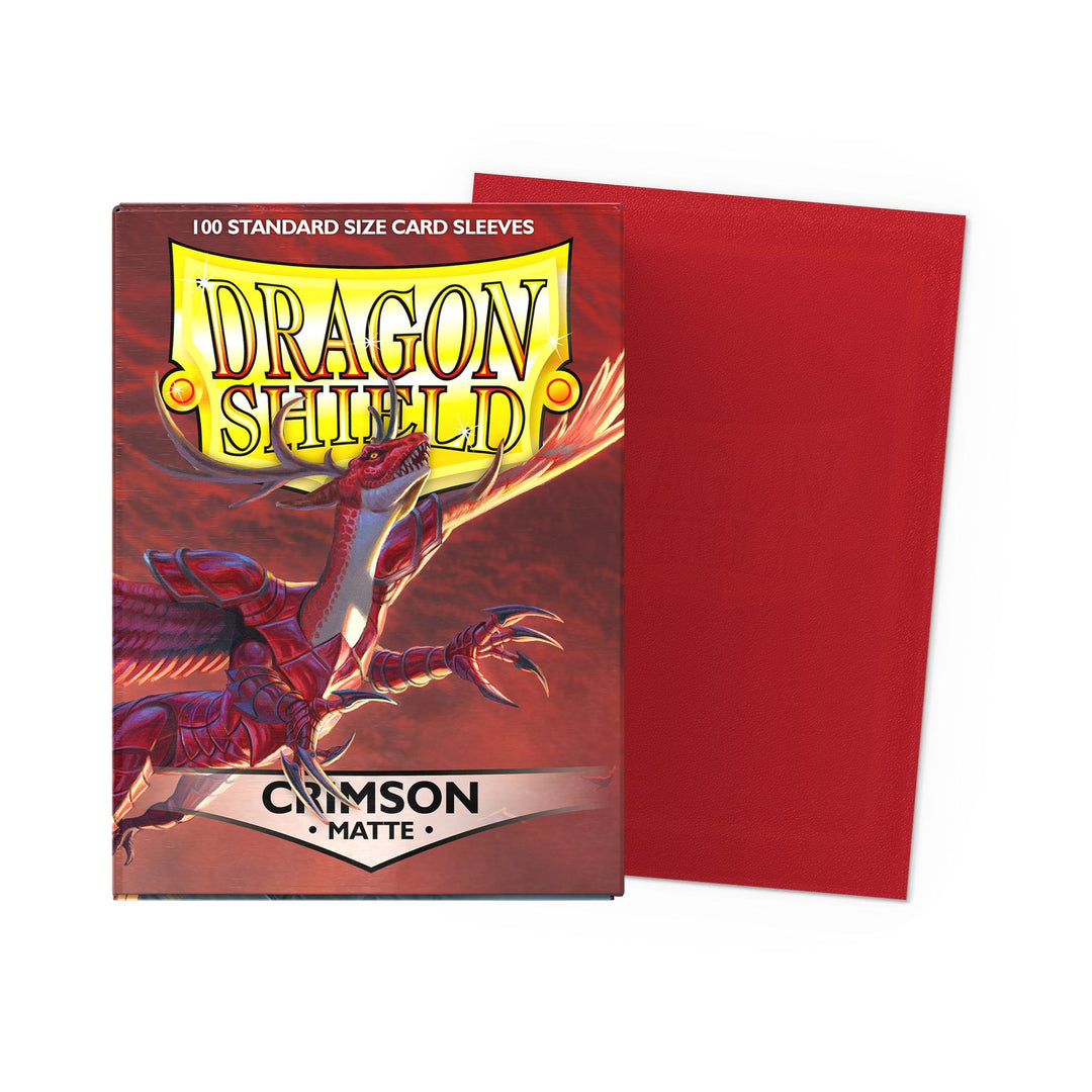 Dragon Shield Sleeves: Standard Matte - Crimson 100CT — official packshot