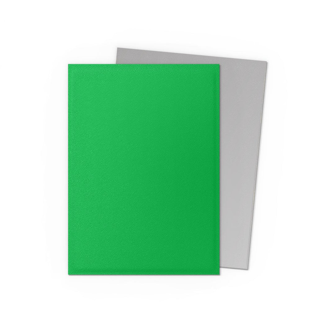 Dragon Shield Sleeves: Standard Matte Dual - Apple Green & Silver 100CT — official publisher extra