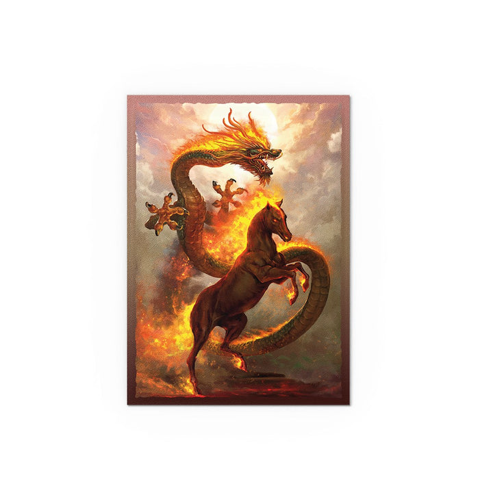 Dragon Shield Sleeves: Standard Matte Dual Art Fire Horse 2026 — official publisher extra