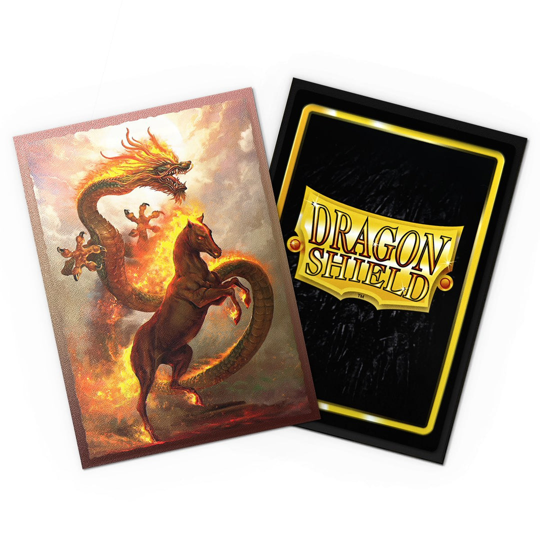 Dragon Shield Sleeves: Standard Matte Dual Art Fire Horse 2026 — official publisher extra