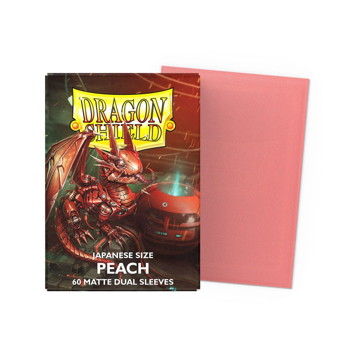 Dragon Shield Sleeves: Standard Matte Dual - Peach 100CT — official publisher extra