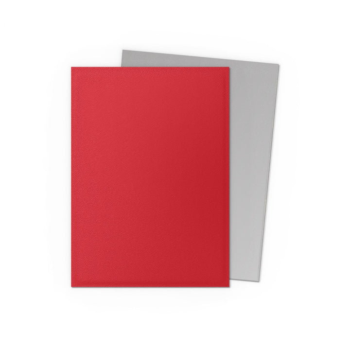 Dragon Shield Sleeves: Standard Matte Dual - Crimson & Silver 100CT — official publisher extra