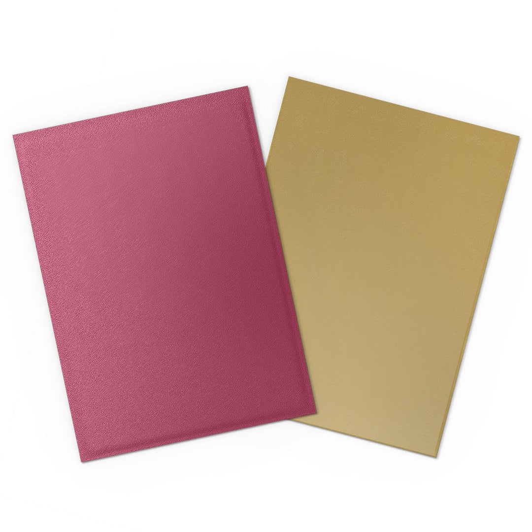 Dragon Shield Sleeves: Standard Matte Dual - Pomegranate & Gold 100CT — official publisher extra