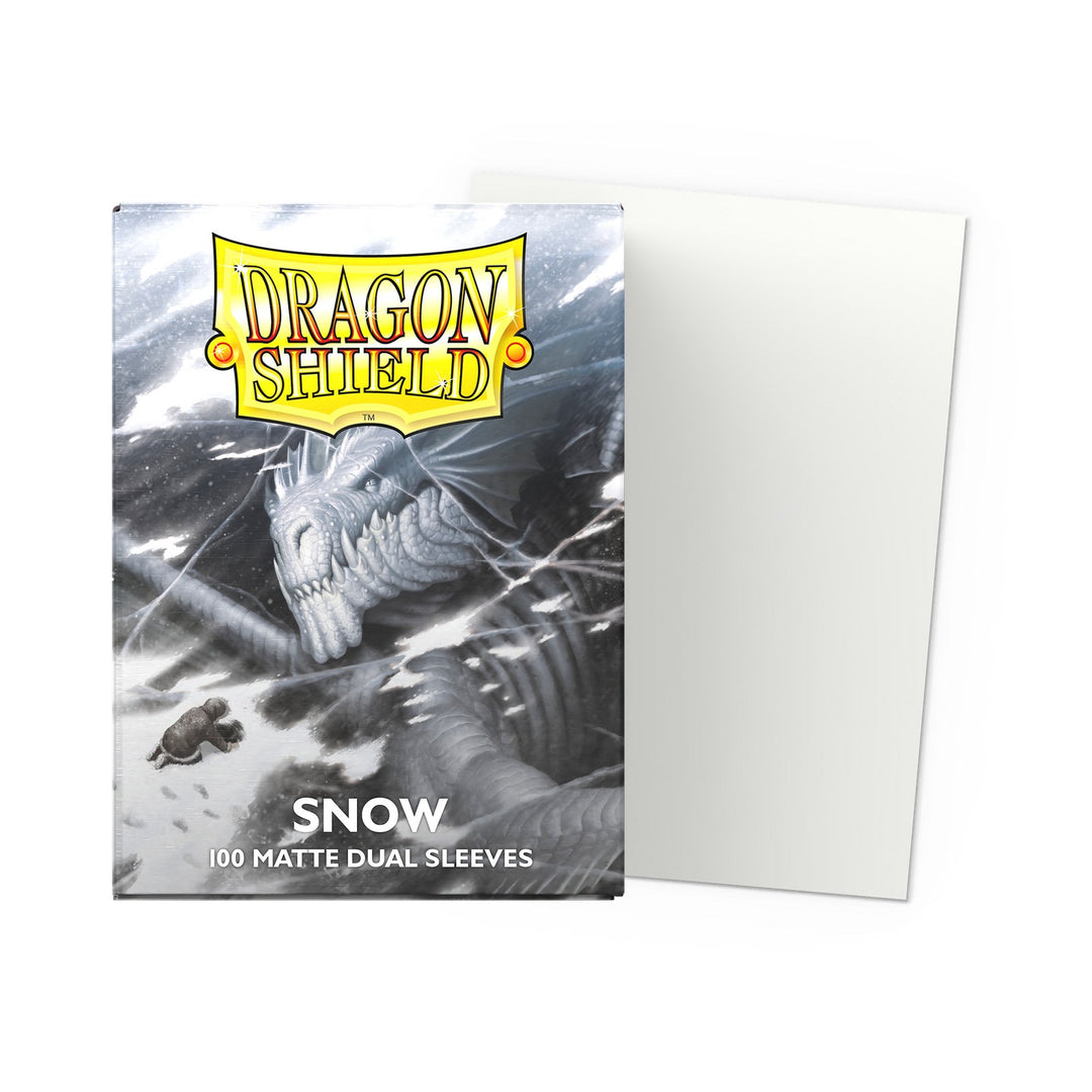 Dragon Shield Sleeves: Standard Matte Dual - Snow 100CT — official packshot