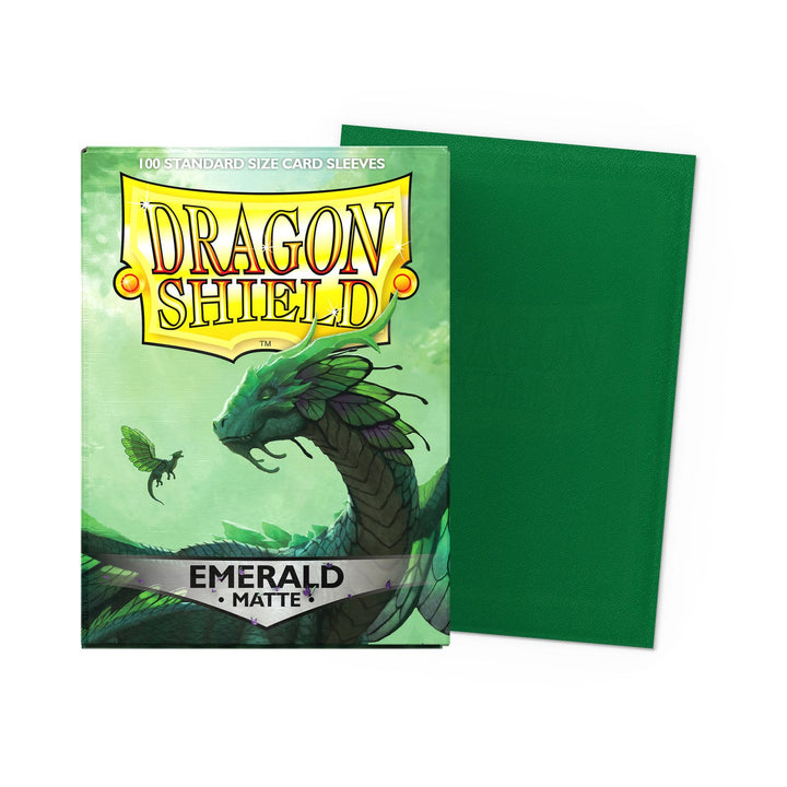 Dragon Shield Sleeves: Standard Matte - Emerald 100CT — official packshot