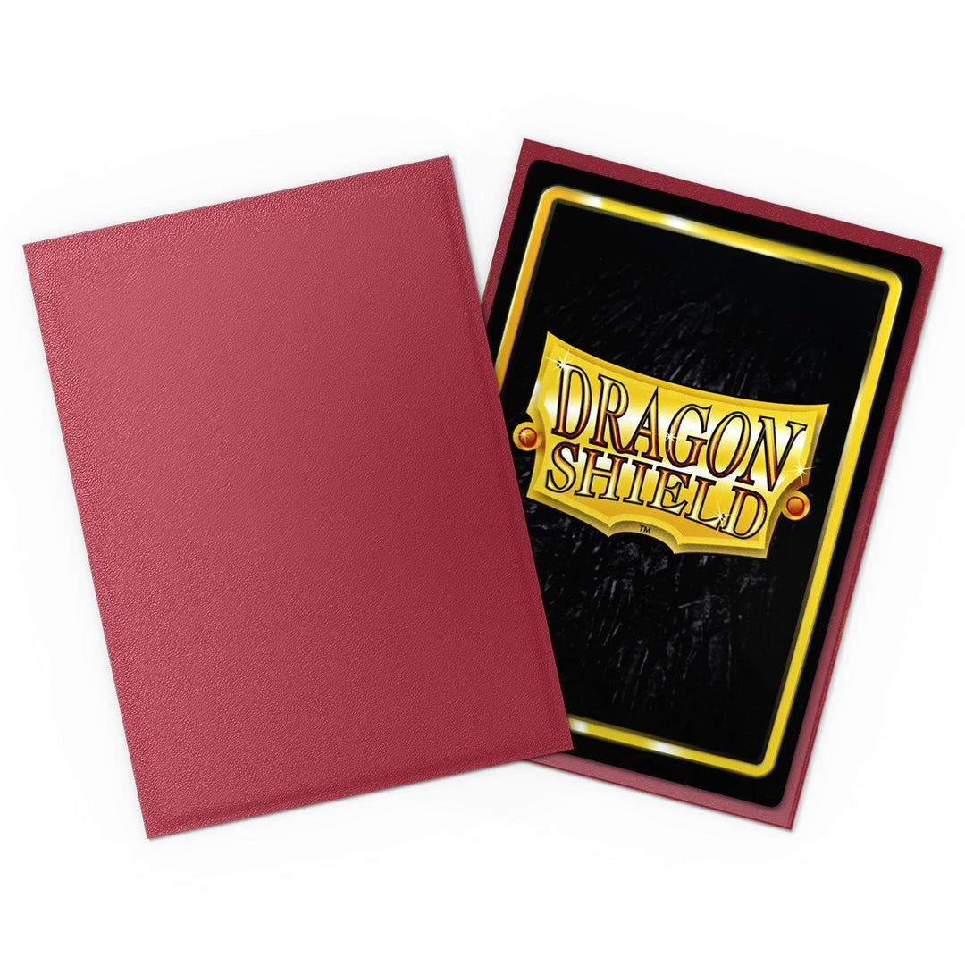 Dragon Shield Sleeves: Standard Matte Non-Glare - Blood Red 100CT — official manufacturer extra