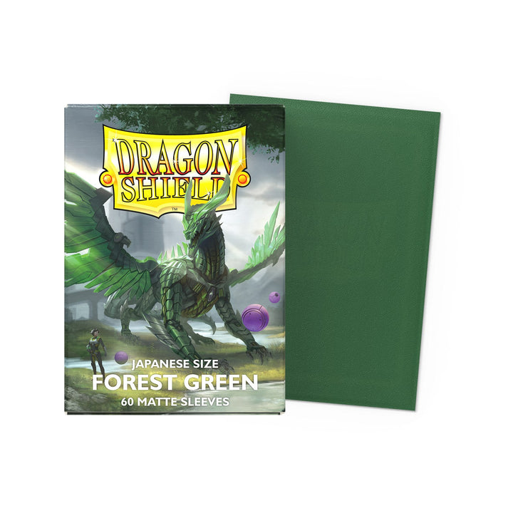 Dragon Shield Sleeves: Standard Matte Non-Glare - Forest Green 100CT — official publisher extra