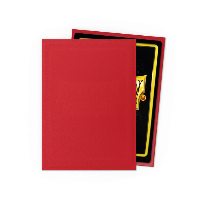 Dragon Shield Sleeves: Standard Matte - Ruby 100CT — official publisher extra
