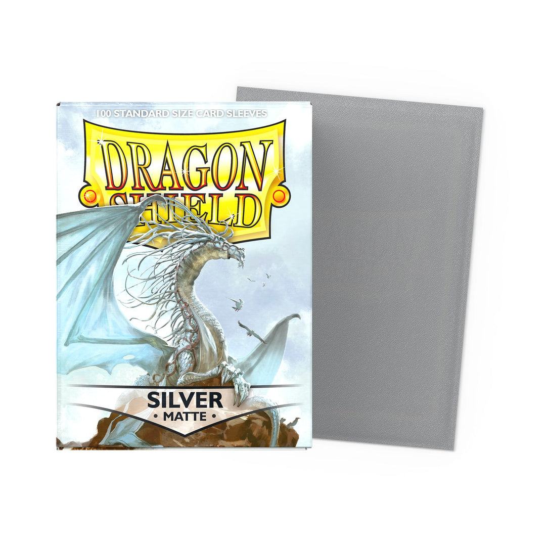 Dragon Shield Sleeves: Standard Matte - Silver 100CT — official packshot