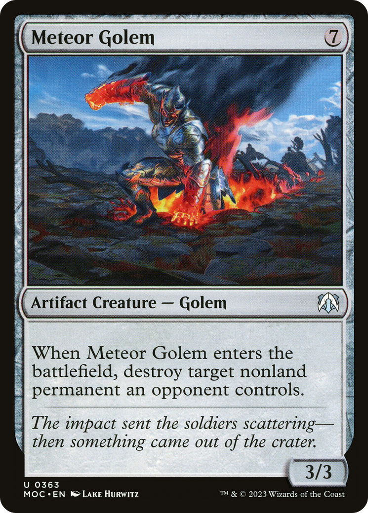 Meteor Golem (MOC-363) - March of the Machine Commander