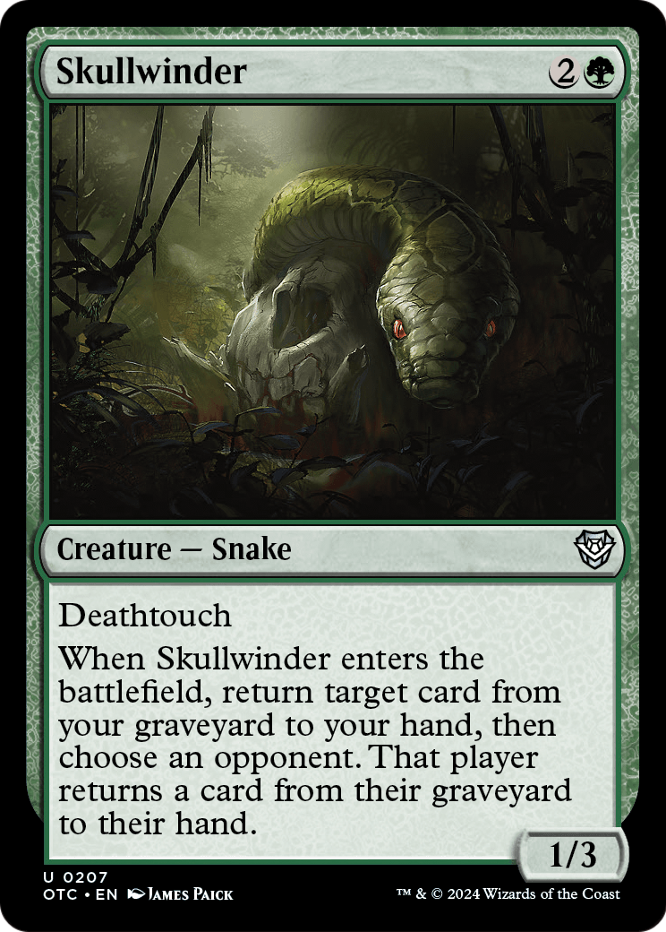 Skullwinder (OTC-207) - Outlaws of Thunder Junction Commander