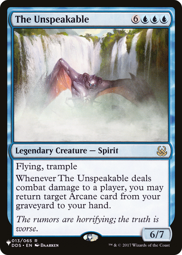 The Unspeakable (LIST-013/065) - The List