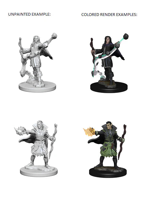 Pathfinder Battles Deep Cuts Unpainted Miniatures:Elf Male Sorcerer