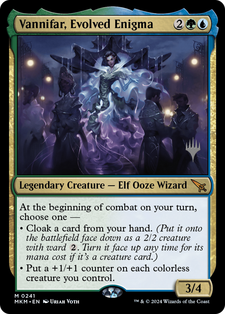 Vannifar, Evolved Enigma (PPMKM-241P) - Murders at Karlov Manor Promos Foil