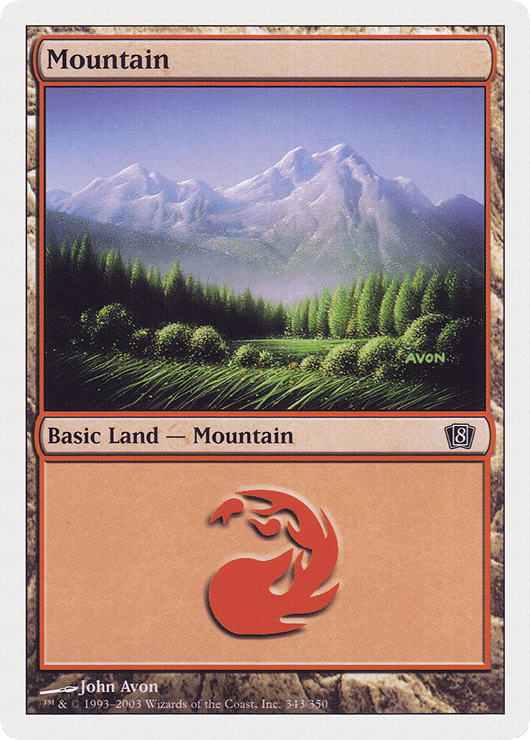 Mountain (343) (8ED-343) - Eighth Edition
